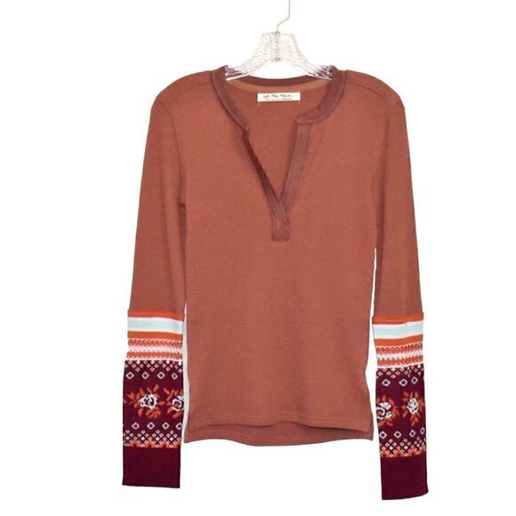 Free People We The Free Mikah Layering Cuff Long Sleeve Top Shirt Size S - Picture 5 of 15